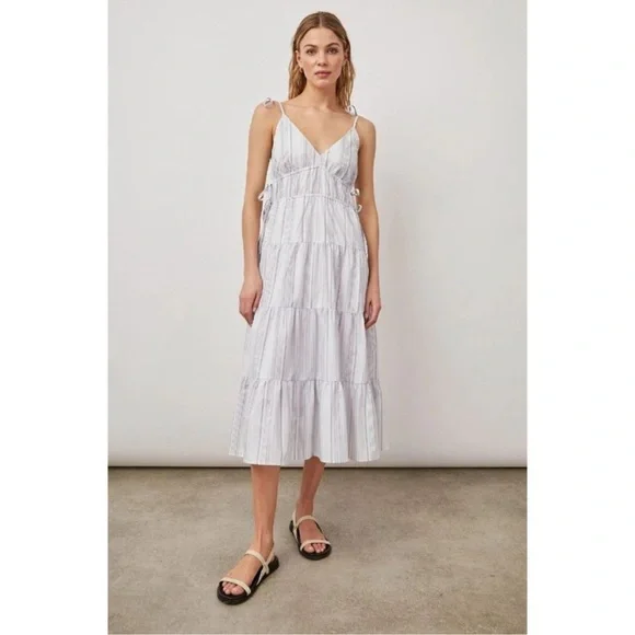 Rails | Dresses | Rails Julia West Seaport Stripe Organic Cotton Midi Dress  Size Large | Poshmark